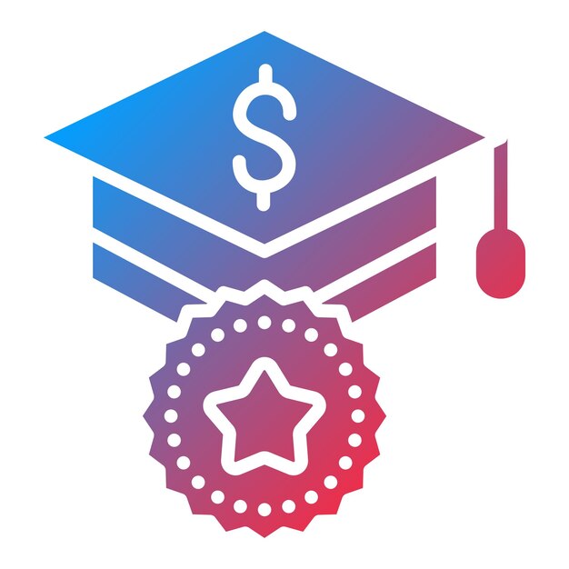 Vector vector design scholarship icon style