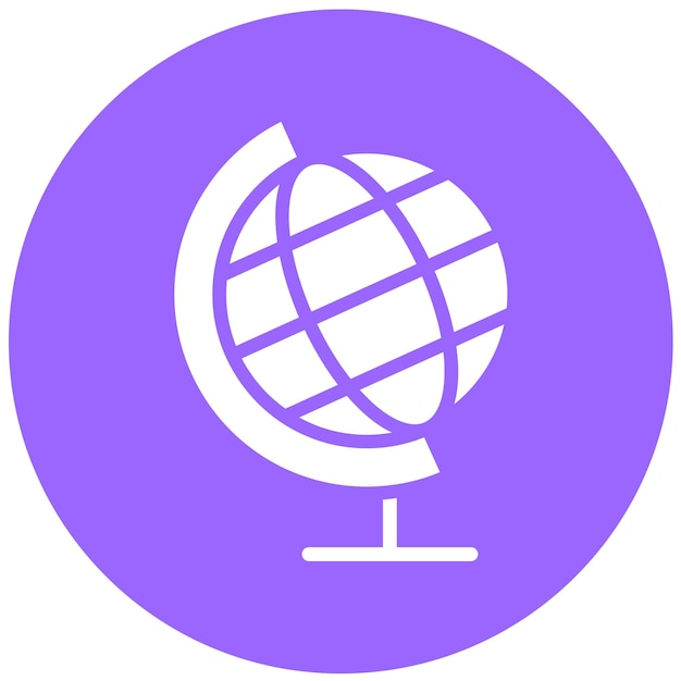 Vector Design School Globe Icon Style