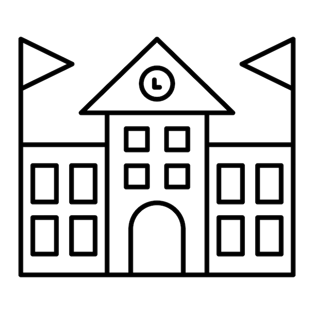 Vector Design School Icon Style