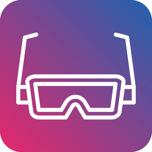 Vector Design Scientist Glasses Icon Style