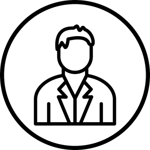Vector Design Scientist Icon Stijl
