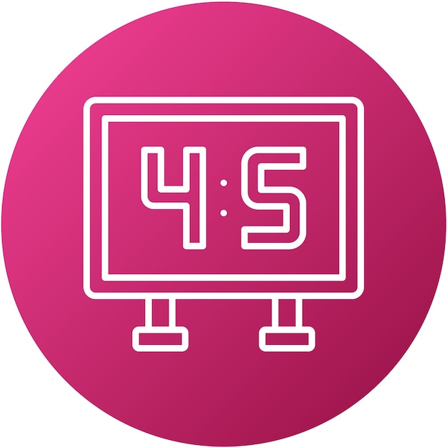 Vector Design Scoreboard Icon Style