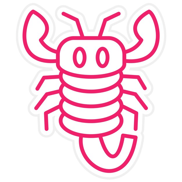 Vector Design Scorpion Icon Style