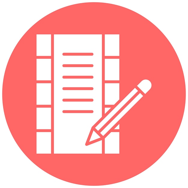 Vector vector design screenwriting icon style