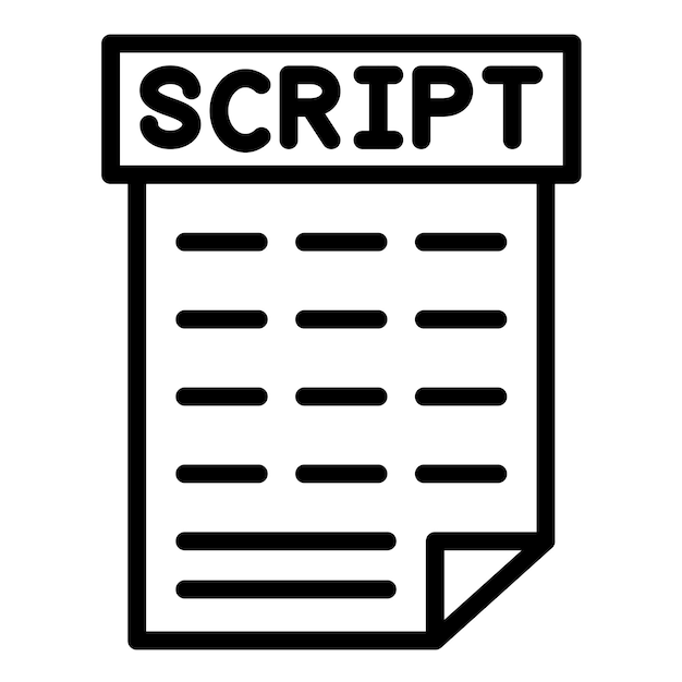 Vector Design Scripting Icon Style