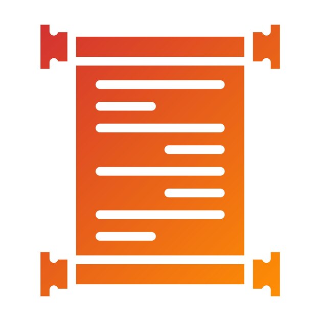 Vector Design Scroll Icon Style