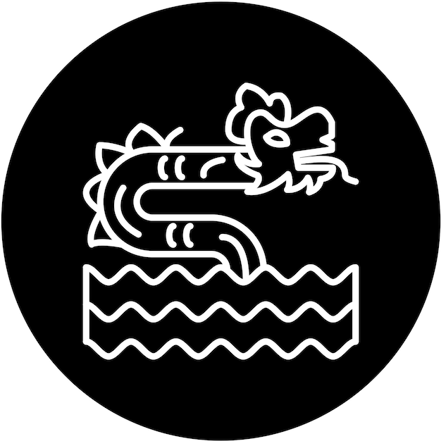 Vector vector design sea monster icon style