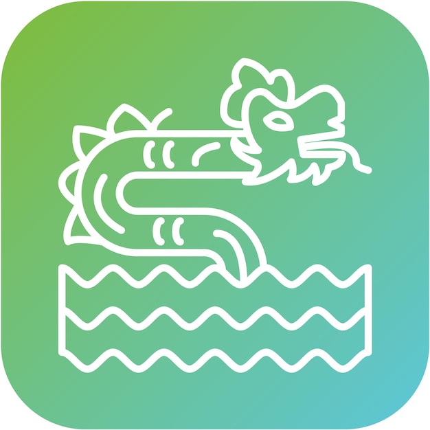 Vector vector design sea monster icon style