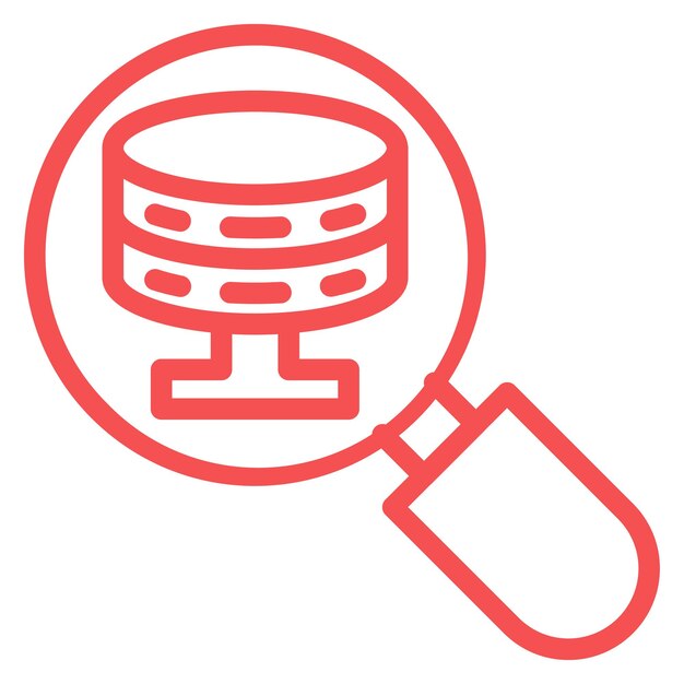 Vector vector design search database icon style