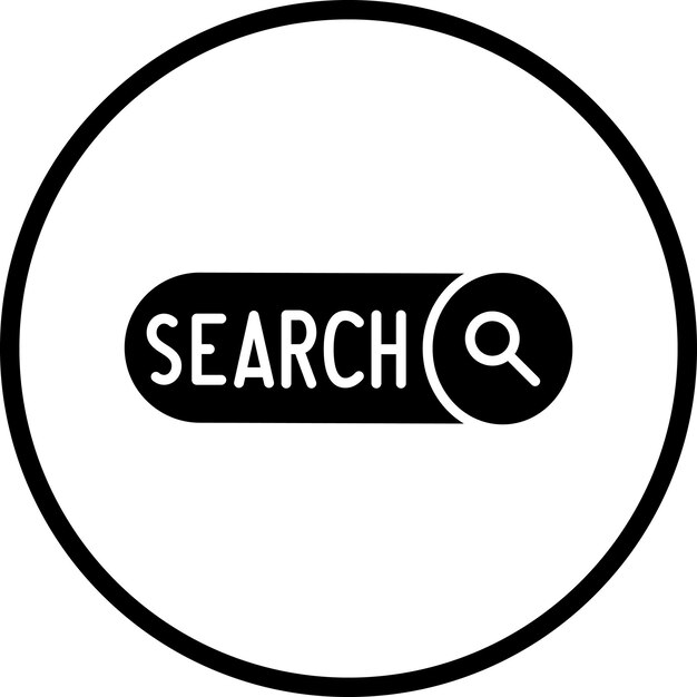 Vector design search icon style