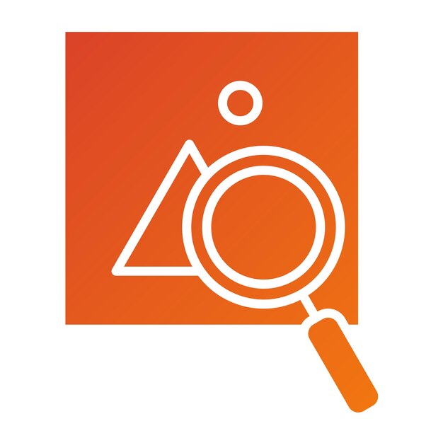 Vector vector design search image icon style