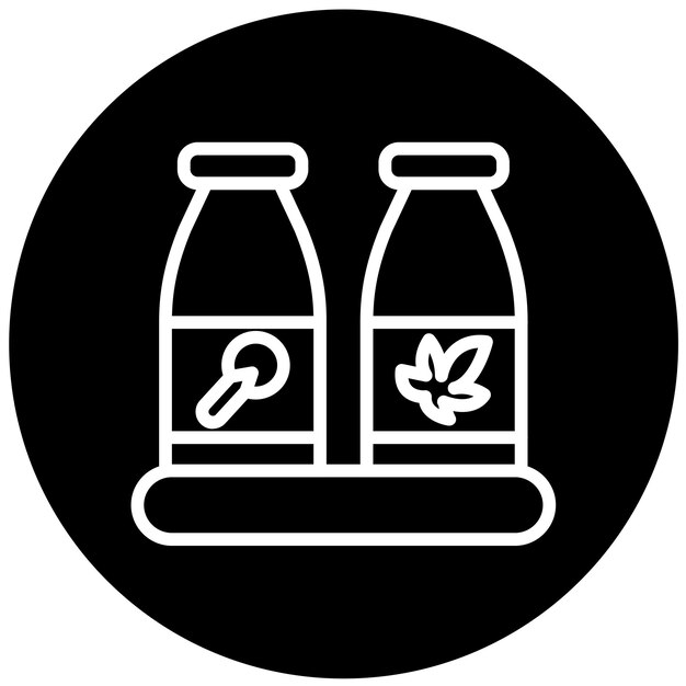 Vector Design Seasoning Secrets Icon Style (Vectorontwerp seasoning geheimen Icon stijl)