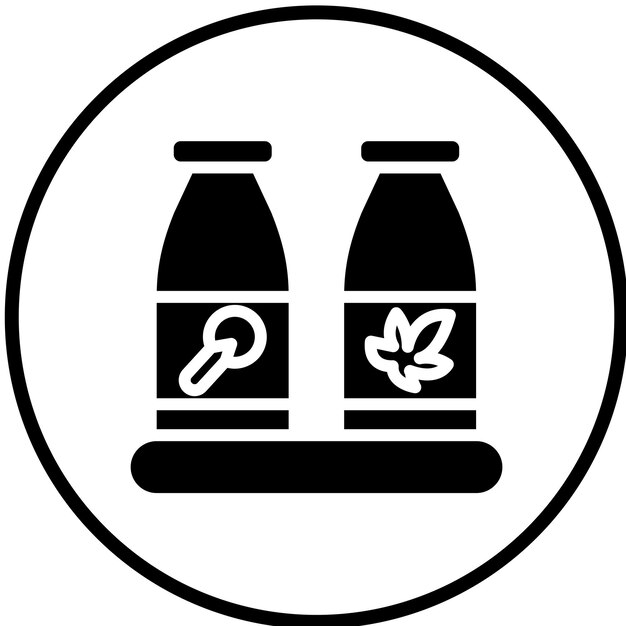 Vector Design Seasoning Secrets Icon Style (Vectorontwerp seasoning geheimen Icon stijl)