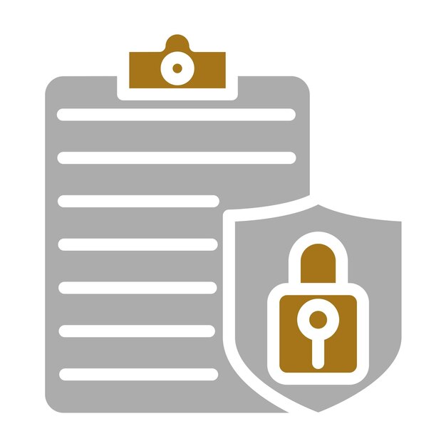 Vector Design Secure Audit Icon Stijl