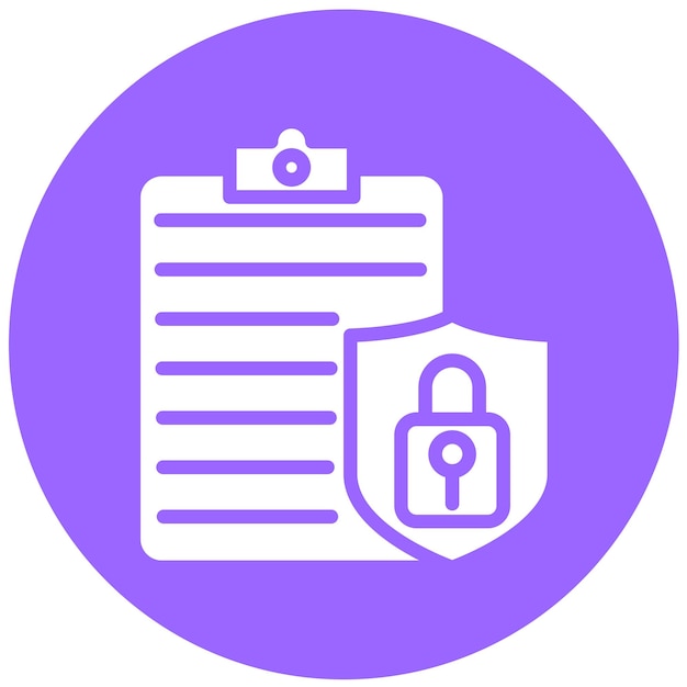 Vector Design Secure Audit Icon Style