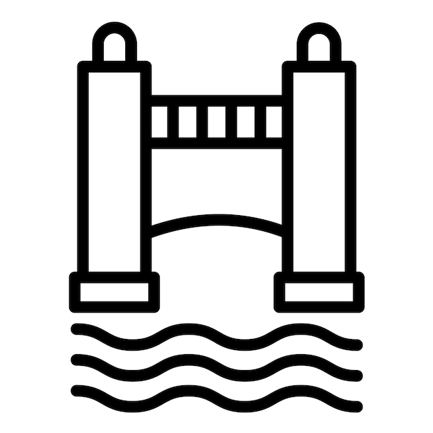 Векторный дизайн Secure Bridge Icon Style