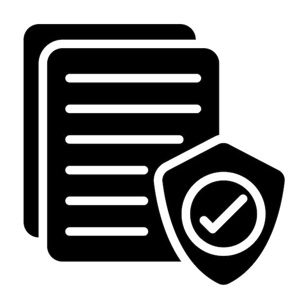 터 디자인 보안 문서 아이콘 스타일