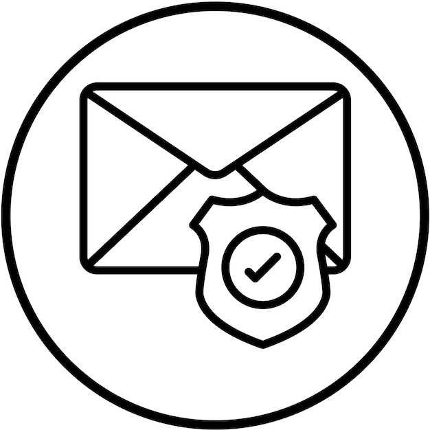터 디자인 보안 이메일 아이콘 스타일