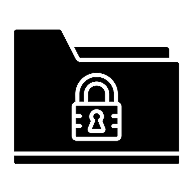 터 디자인 보안 폴더 아이콘 스타일