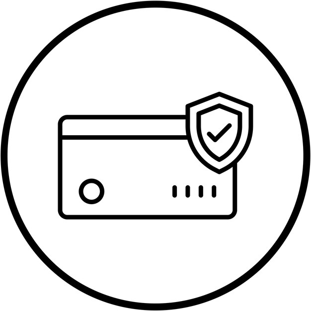 터 디자인 보안 지불 아이콘 스타일