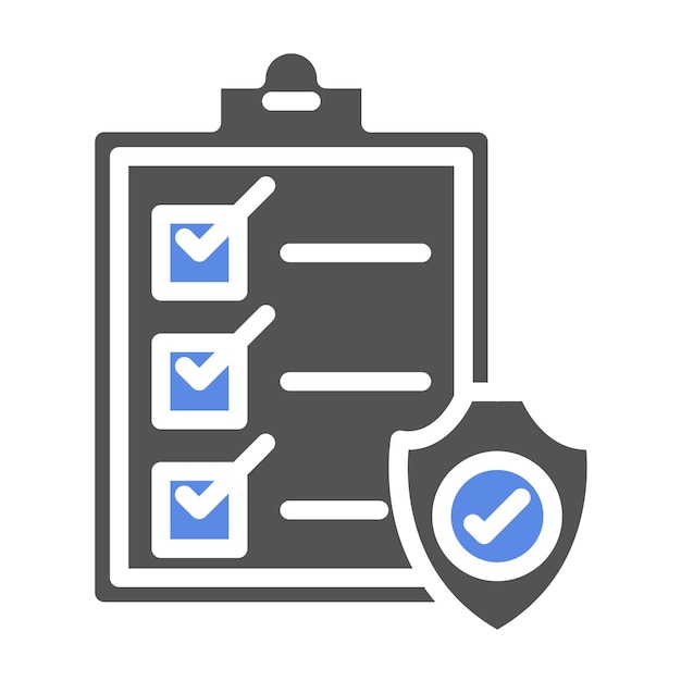 Vector design security assessment icon style