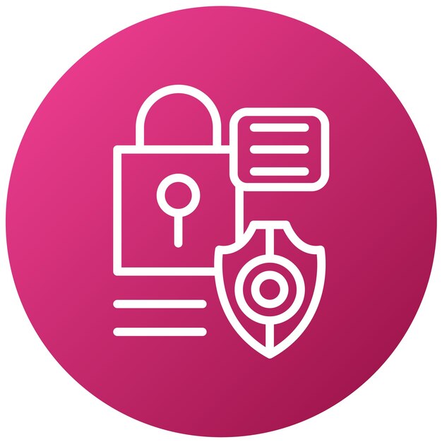 Vector Design Security Frameworks Icon Style