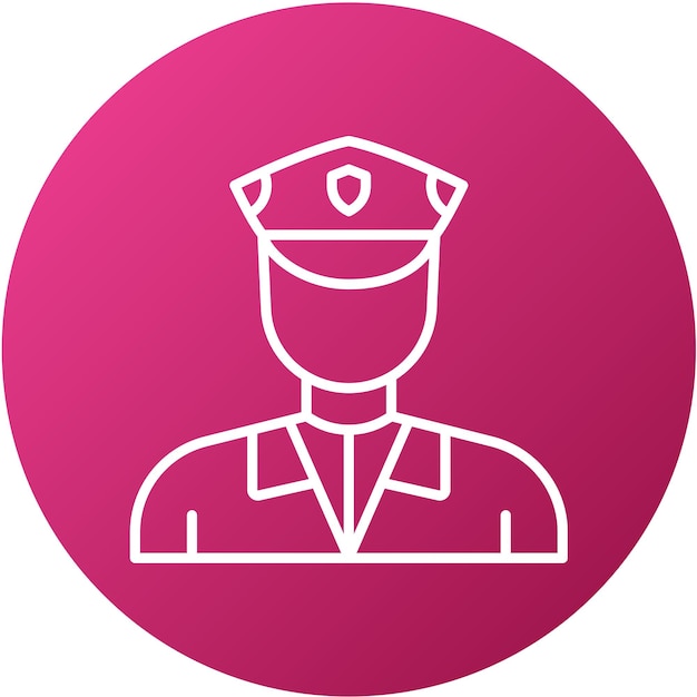 Vector design security guard icon style