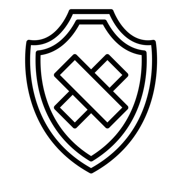 터 디자인 보안 패치 아이콘 스타일