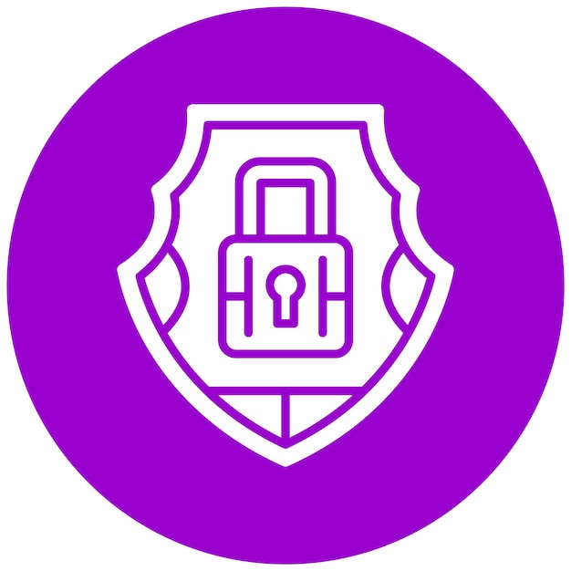 Vector Design Security Shield Icon Stijl