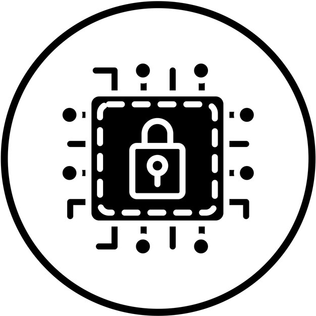 ベクター デザイン セキュリティ テクノロジー アイコン スタイル