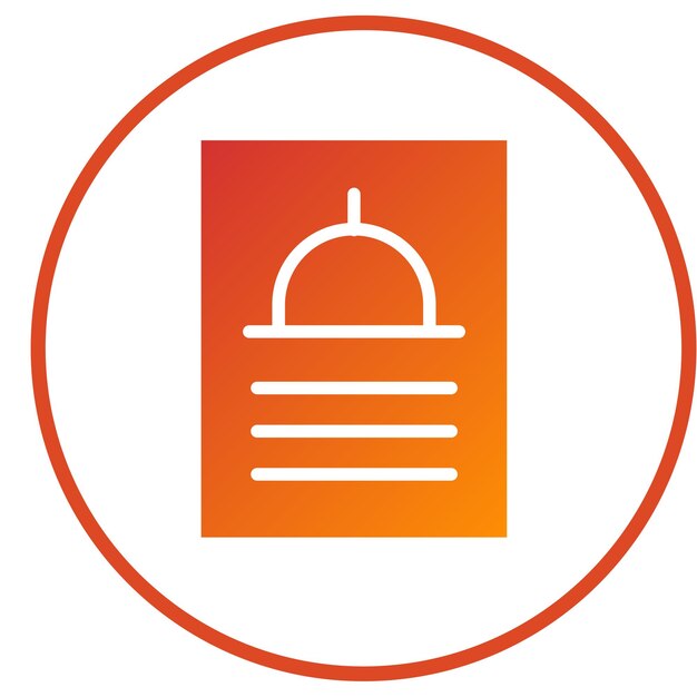 Vector Design SelfService Menu Icon Stijl