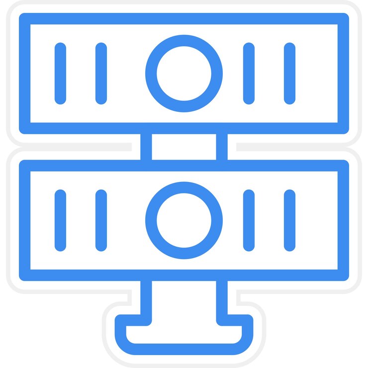 Vector vector design server icon style
