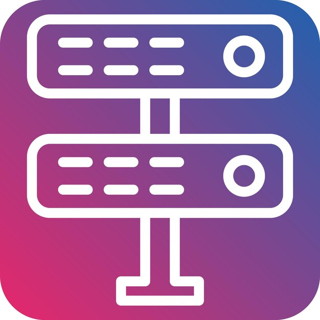 ベクトル デザイン サーバー アイコン スタイル