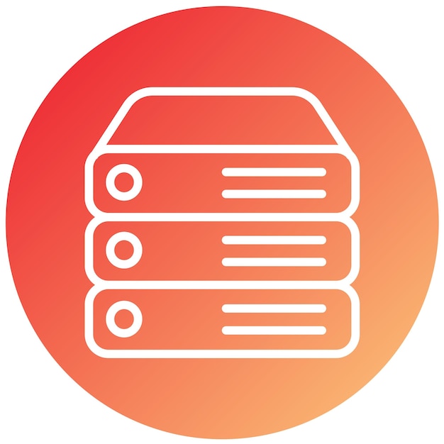 Vector Design Server Icon Style