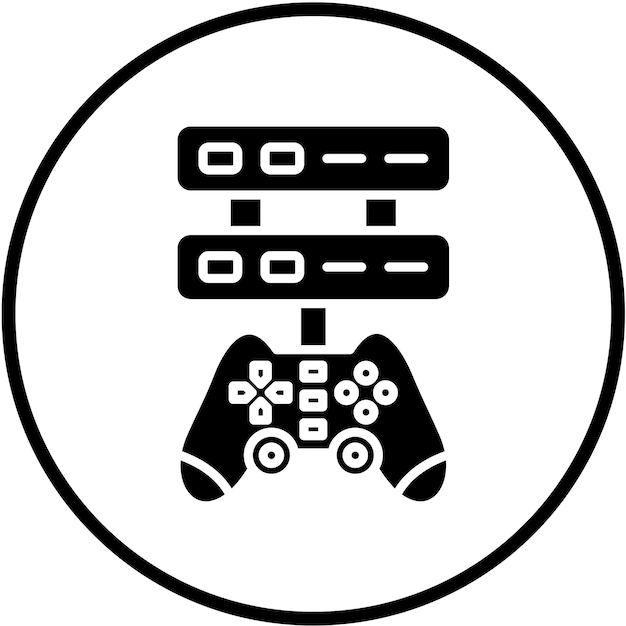 ベクトル デザイン サーバー アイコン スタイル