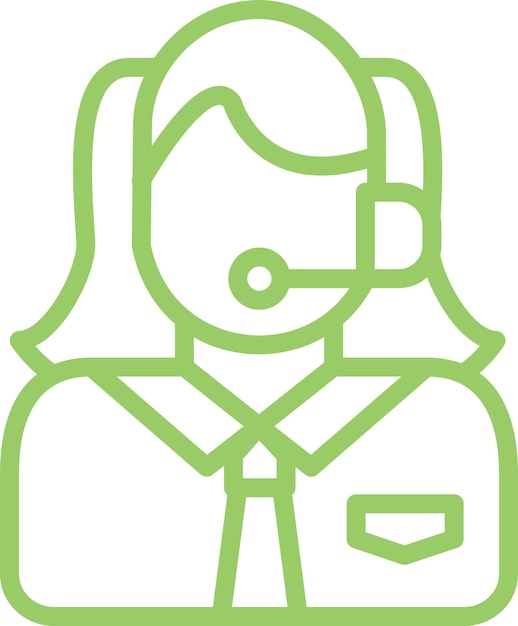 Vector Design Service agent Icon Style