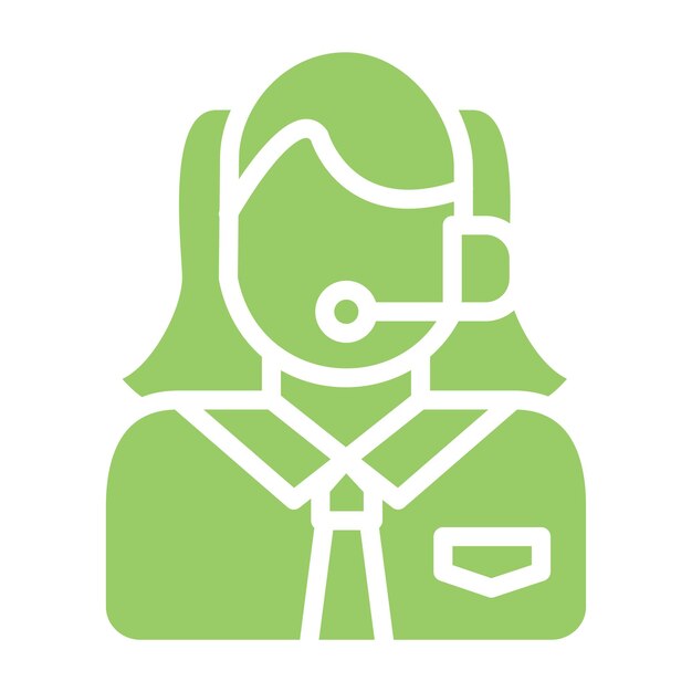 Vector Design Service agent Icon Style