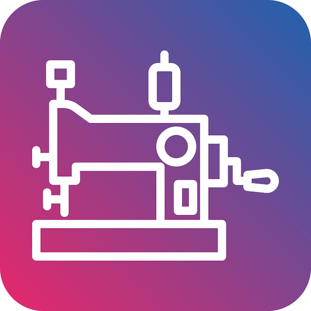 Vector vector design sewing machine icon style