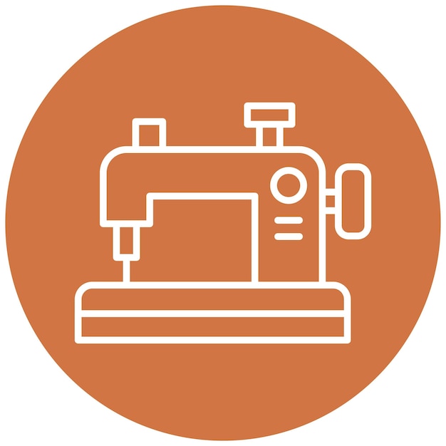 Vector Design Sewing Machine Icon Style