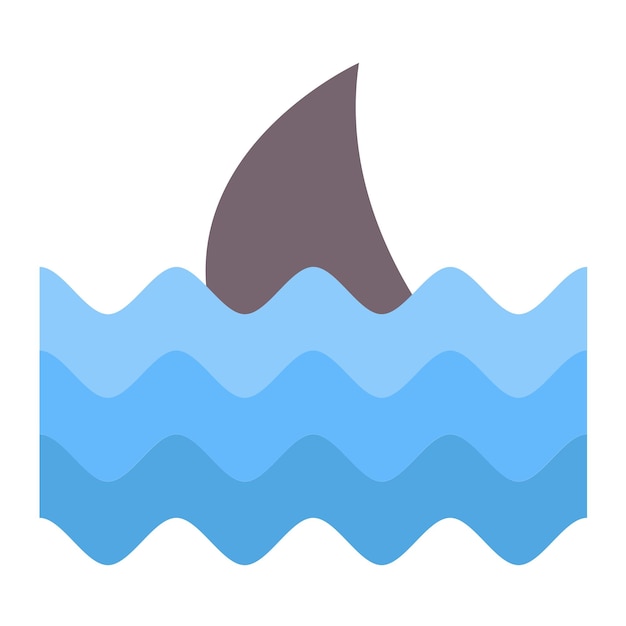 Vector Design Shark Icon Style