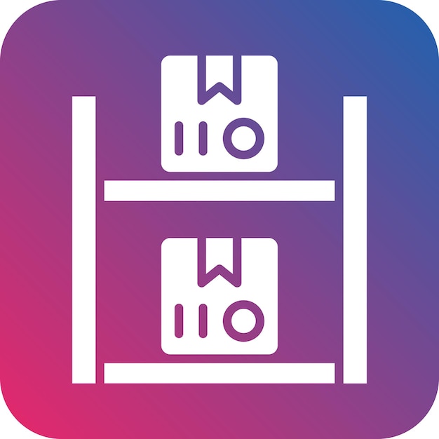 Vector vector design shelf capacity icon style