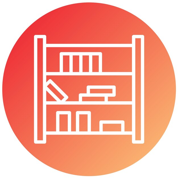 Vector Design Shelf Icon Style