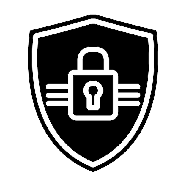 Vector vector design shield lock icon style