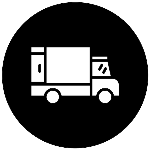 Vector Design Shipping Truck Icon Stijl