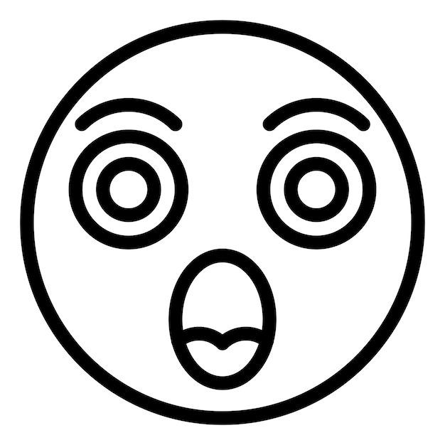 Vector vector design shocked icon style