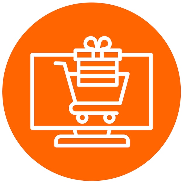 Vector Design Shopping Paradise Icon Style