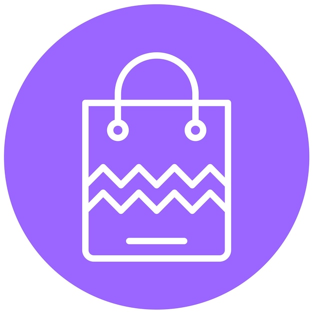 Vector Design ShoppingBag Icon Stijl