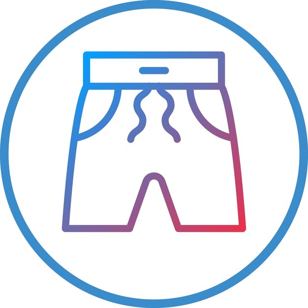 Vector vector design shorts icon style