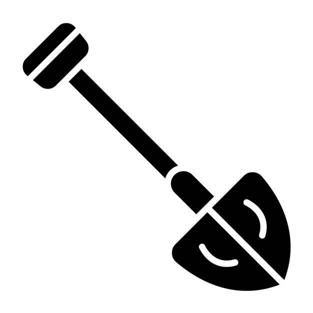 Vector Design Shovel Icon Stijl