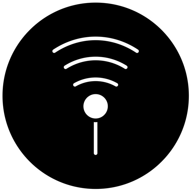 Vector Design Signal Cable Icon Style